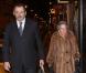 Guillaume et Andrée Sarkozy lors de l'anniversaire de Nicolas Sarkozy le 28 janvier 2013 au restaurant Giulio Rebellato à Paris