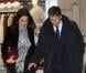 Stéphane Courbit et sa femme lors de l'anniversaire de Nicolas Sarkozy le 28 janvier 2013 au restaurant Giulio Rebellato à Paris