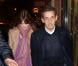Nicolas Sarkozy et Carla Bruni lors de l'anniversaire du premier le 28 janvier 2013 au restaurant Giulio Rebellato à Paris