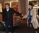 Farida Khelfa et son mari Henri Seydoux lors de l'anniversaire de Nicolas Sarkozy le 28 janvier 2013 au restaurant Giulio Rebellato à Paris