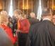  Le roi Albert II de Belgique et la reine Paola, le prince héritier Philippe et la princesse Mathilde, la princesse Astrid et le prince Lorenz, le prince Laurent et la princesse Claire lors de la réception du Nouvel An pour les autorités et personnalités du pays, au palais Laeken le 29 janvier 2013. 