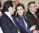 La princesse Letizia d'Espagne assiste à l'ouverture du forum sur les maladies rares au Centre Polivalent Carlos Mir à Minorque. Le 1er février 2013.