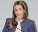 La princesse Letizia d'Espagne en pleine allocution lors du forum sur les maladies rares au Centre Polivalent Carlos Mir à Minorque. Le 1er février 2013.