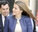 La princesse Letizia d'Espagne affirme son engagement contre les maladies rares en assistant à l'ouverture du forum sur le sujet au Centre Polivalent Carlos Mir à Minorque. Le 1er février 2013.