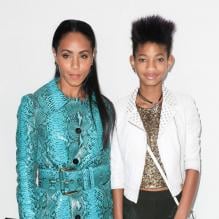Jada Pinkett Smith et Willow Smith à la fashion week de New York, le 13 février 2013.