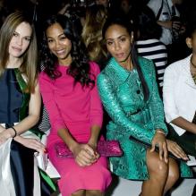 Hilary Swank, Zoe Saldana, Jada Pinkett Smith and Willow Smith au premier rang du défilé Michael Kors à New York, le 13 février 2013.
