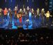 Anne Roumanoff, Nikos Aliagas, Willy Rovelli, Frederic Sigrist, Oldelaf, Anais Petit, Marc-Antoine Lebret, Charlotte Gabris, Nicolas Canteloup, Camille Chamoux et Mathieu Madenian sur la scène de Bobino pour la grande soirée humoristique "Europe 1 fait Bobino", le 18 février 2013