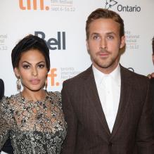 Ryan Gosling et Eva Mendes lors de la présentation de The Place Beyond The Pines au Toronto International Film Festival, le 7 septembre 2012.