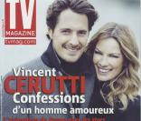 Vincent Cerutti et sa compagne Lavinia en couverture de TV Magazine