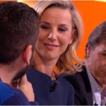 Laurence Ferrari sous le charme de Simon Baker sur le plateau du Grand Journal de Canal+