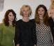 Mélanie Bernier, Sandrine Kiberlain et Elisa Sednaoui enceinte à la première du film Les Gamins au Gaumont Opéra à Paris, le 15 avril 2013.