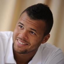 Jo-Wilfried Tsonga lors d'une conférence de presse lors du tournoi de Monte Carlo le 15 avril 2013
