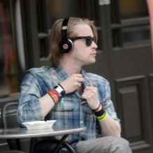 Macaulay Culkin à London, le 17 avril 2013.