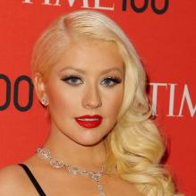 Christina Aguilera sur le tapis rouge du gala organisé par le magazine Time, à New York le 23 avril 2013.