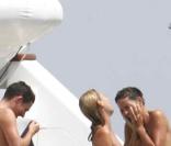 Kate Moss et son amie Davinia Taylor, en Sardaigne