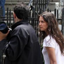 Steve Sands, le photographe grondé par Katie Holmes sur le tournage du film Mania Days, à New York, le 14 mai 2013.