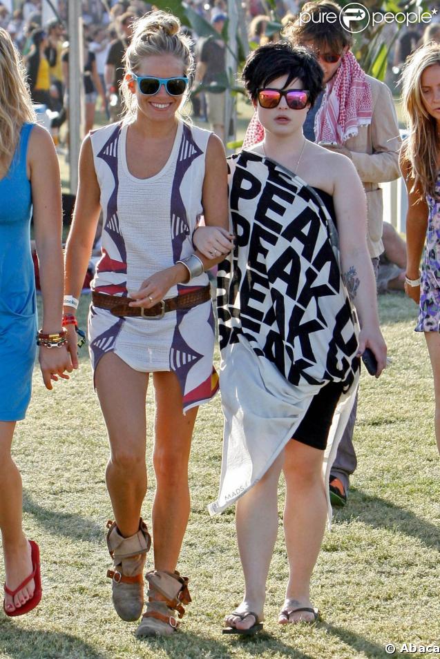 Sienna Miller et Kelly Osbourne au Coachella Valley Music Festival