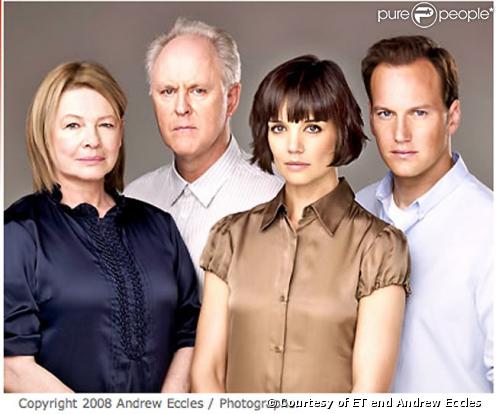 Katis Holmes avec le casting de All My Sons: Dianne Wiest, Patrick Wilson et John Lithgow