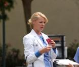 Katherine Heigl  sur le tournage de Grey's Anatomy