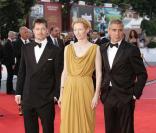 Brad Pitt,Tilda Swinton et George Clooney au festival de Venise