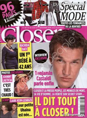 Benjamin Castaldi : son interview vérité dans Closer !
