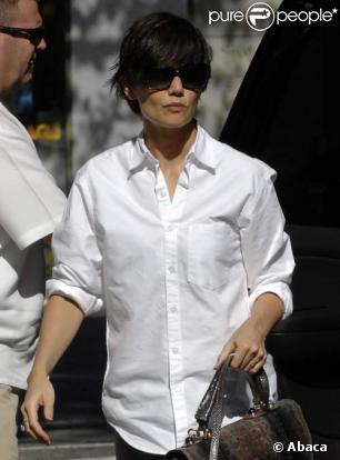 Katie Holmes, à New York, le 31/08/08