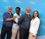 Dominique Blanc  et l'équipe du film L Autre à La Mostra de Venise