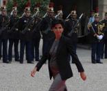 Rachida Dati à l'Elysée lors de la visite de Benoît XVI