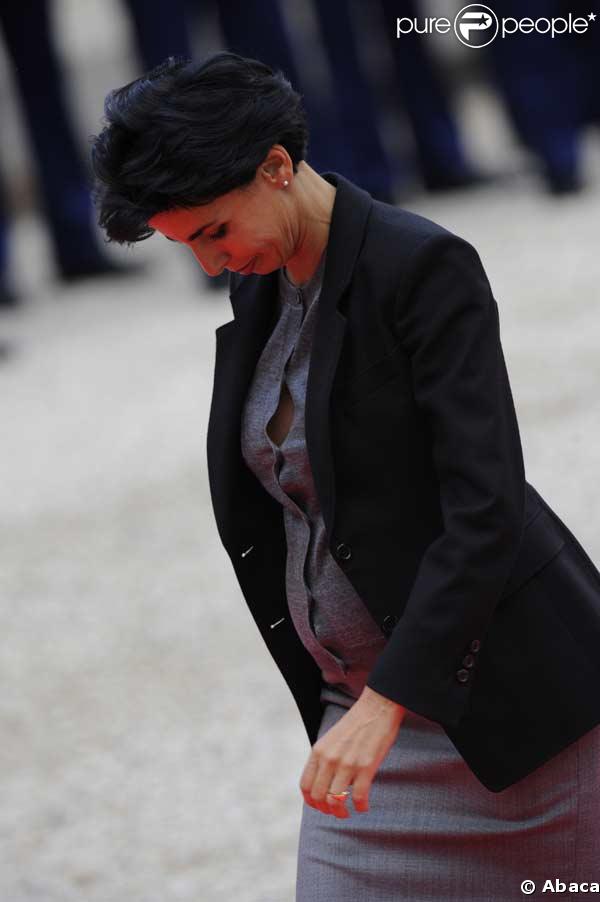 Rachida Dati à L'Elysée lors de la visite du pape Benoit XVI 