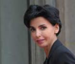 Rachida Dati à l'Elysée lors de la visite de Benoît XVI