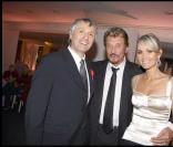Johnny Hallyday et Laeticia avec Alain Goldman