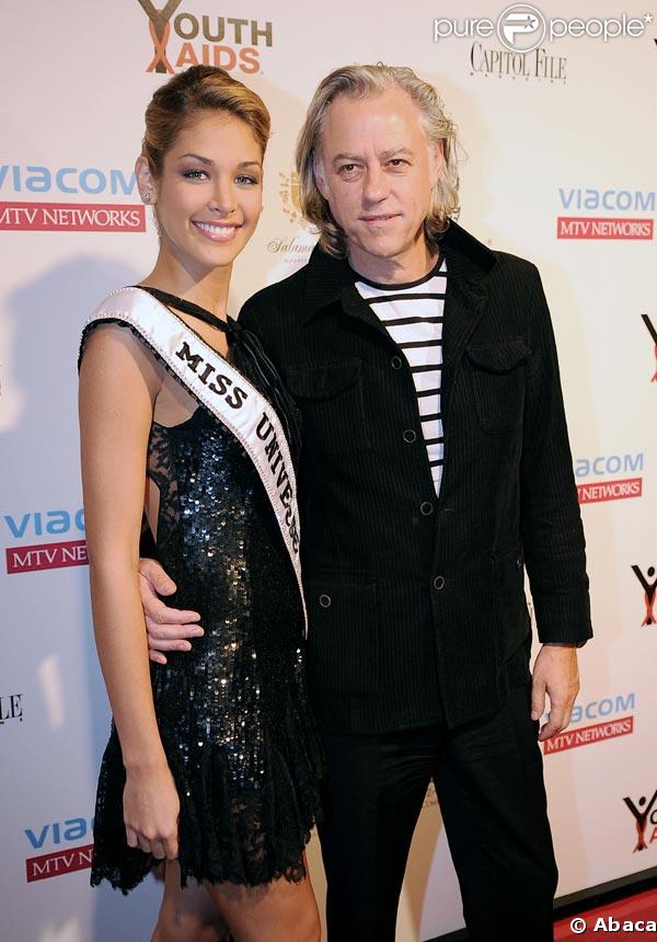 Dayana Mendoza et Bob Geldof