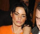 Katie Price qui sort de boîte à Londres, le 17/10/08