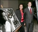 Stéphanie de Monaco au gala Fight Aids Monaco avec son frère le prince Albert