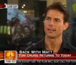 Tom Cruise à l'émission NBC Morning avec Matt Lauer