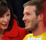 David Beckham et une mystérieuse dame mûre