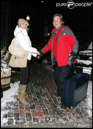 Goldie Hawn et Kurt Russell à Aspen, 20/12/08