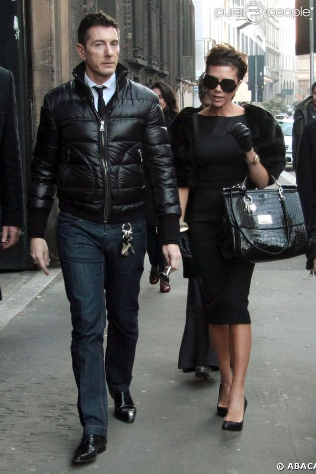Victoria Beckham et Stefano Gabbana