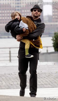 Hugh Jackman et ses enfants Oscar et Ava