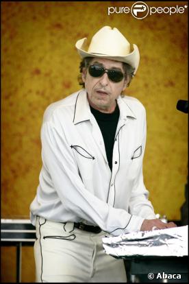 Bob Dylan en 2006 lors d'un Festival à la Nouvelle-Orleans