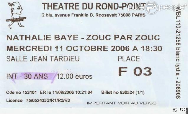 Nathalie Baye s'est produite au théâtre du Rond-Point à Paris l'hiver dernier