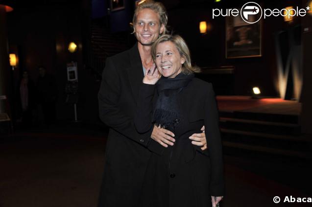 La journaliste Claire Chazal et son compagnon Arnaud Lemaire, mannequin.