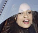 Rosario Dawson à l'arrivée de la conférence de presse à Berlin