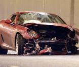 La Ferrari de Cristiano Ronaldo est dans un triste état. Le 8/01/09