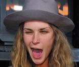 Erin Wasson lors de la soirée Louis Vuitton hier soir à New York