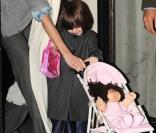 Katie Holmes et sa fille Suri Cuise à New York.