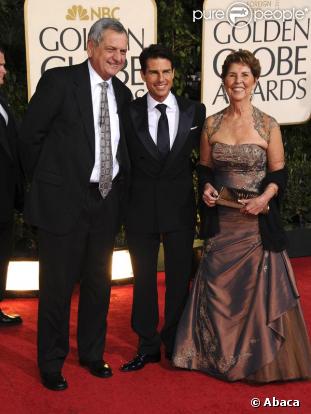 Tom Cruise, avec sa mère Mary Lee Mapother et son beau-père Martin Holmes...