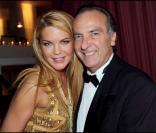 Aliona Volskaya et Yves Lecoq au défilé Volskaya, hier à la Maison Blanche