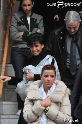 Rcahida Dati à sa sortie de clinique le 7 janvier 2009.