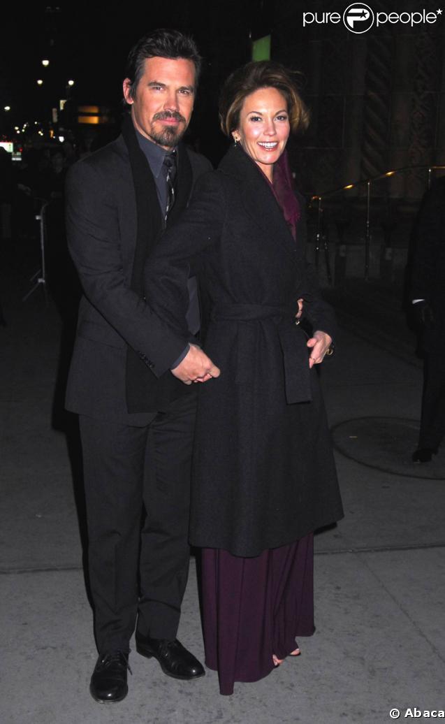 Josh Brolin et Diane Lane hier soir chez Cipriani